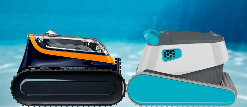 Robot Limpiafondos eléctrico para limpieza de fondo y paredes para piscina  máximo de 10 x 5
